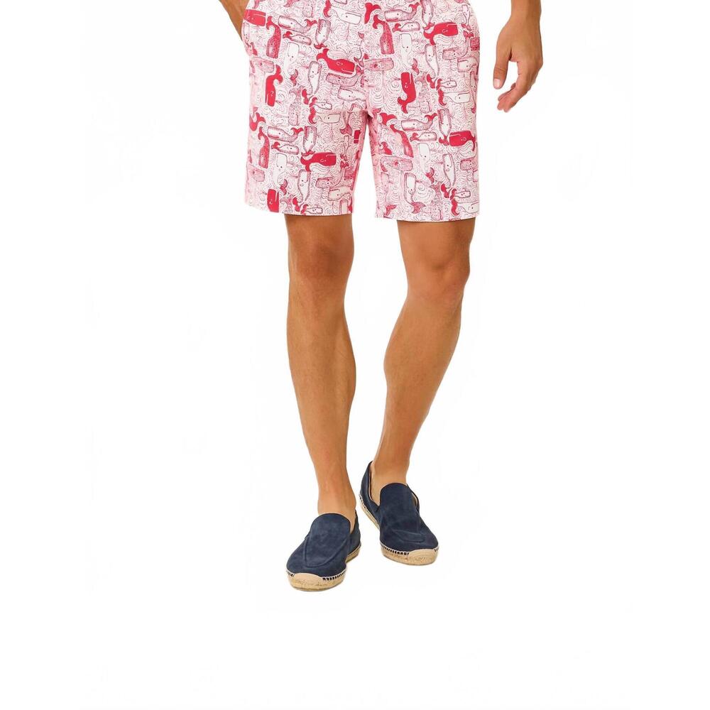 NEW LILLY PULITZER men's stuff volk stretch short in paradise punch thar she blo